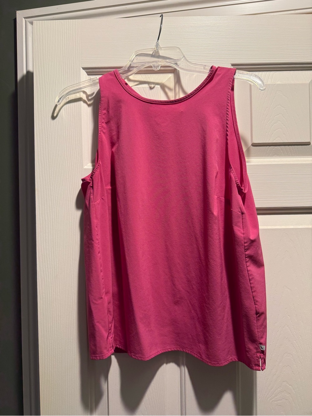 Eddie Bauer Pink Cold-Shoulder Tank Top